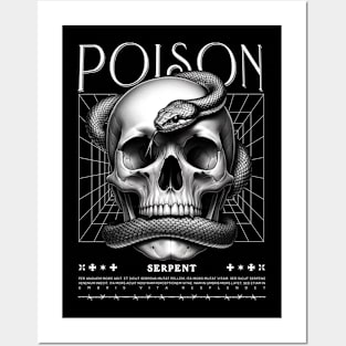 Poison Serpent Skull Posters and Art